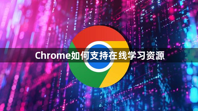 Chrome如何支持在线学习资源1