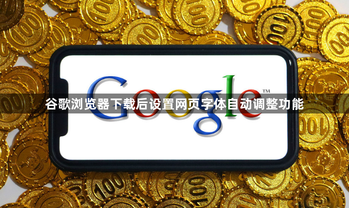 谷歌浏览器下载后设置网页字体自动调整功能1