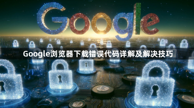 Google浏览器下载错误代码详解及解决技巧1