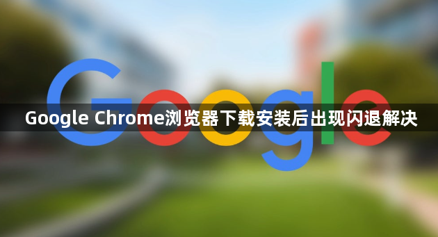 Google Chrome浏览器下载安装后出现闪退解决1