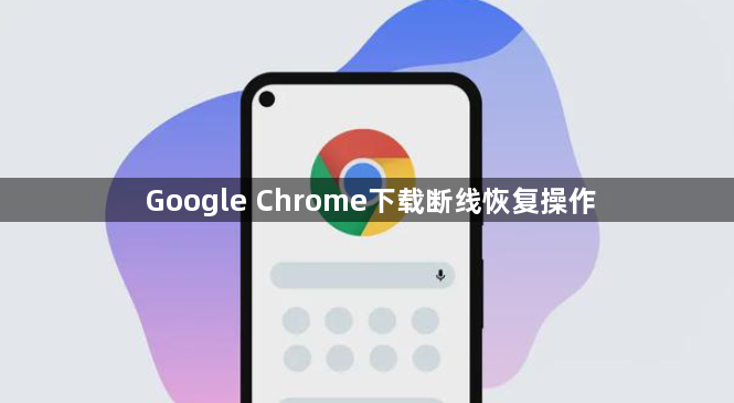 Google Chrome下载断线恢复操作1