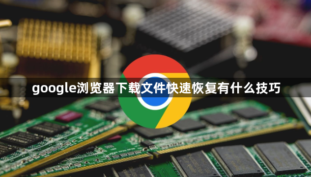 google浏览器下载文件快速恢复有什么技巧1