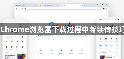 Chrome浏览器下载过程中断续传技巧1