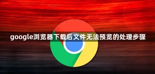 google浏览器下载后文件无法预览的处理步骤1