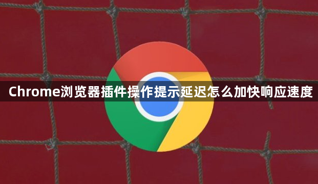 Chrome浏览器插件操作提示延迟怎么加快响应速度1