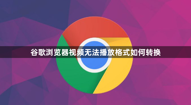 谷歌浏览器视频无法播放格式如何转换1