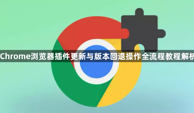 Chrome浏览器插件更新与版本回退操作全流程教程解析1