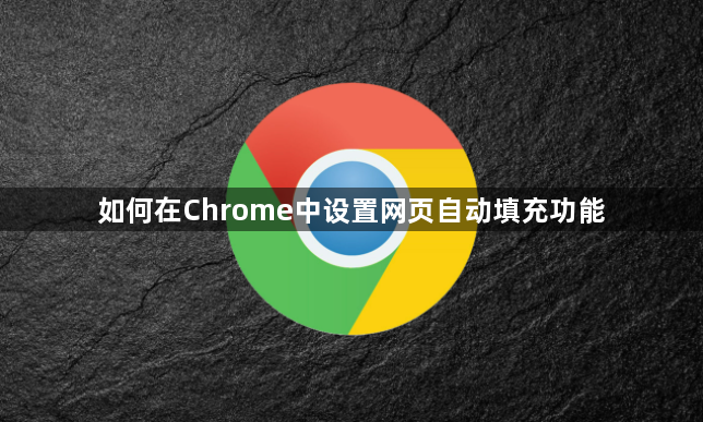 如何在Chrome中设置网页自动填充功能1