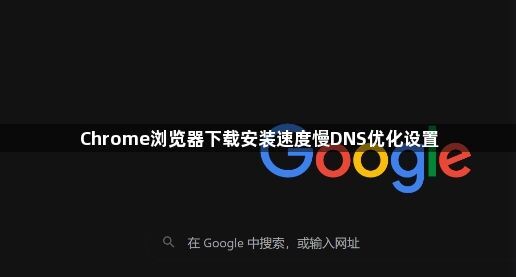 Chrome浏览器下载安装速度慢DNS优化设置1