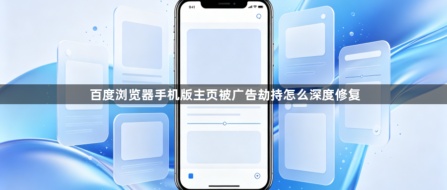 百度浏览器手机版主页被广告劫持怎么深度修复1