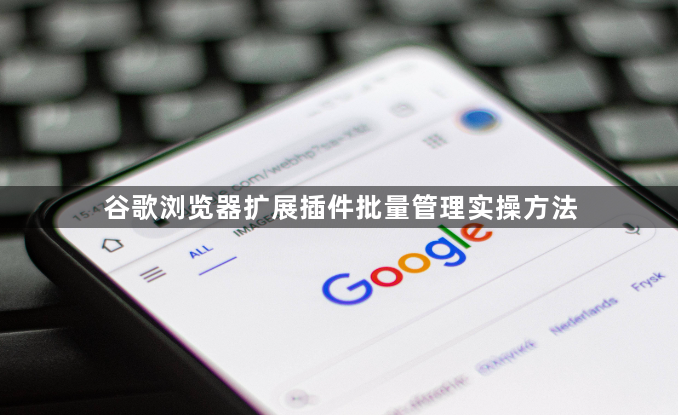 谷歌浏览器扩展插件批量管理实操方法1