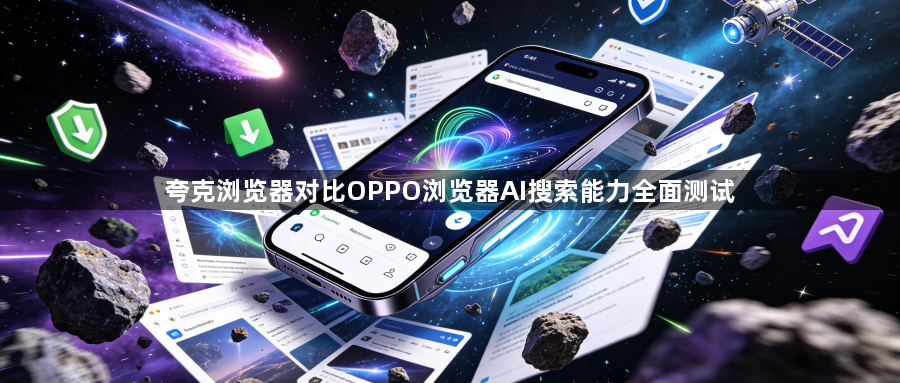 夸克浏览器对比OPPO浏览器AI搜索能力全面测试1