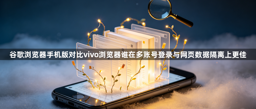 谷歌浏览器手机版对比vivo浏览器谁在多账号登录与网页数据隔离上更佳1