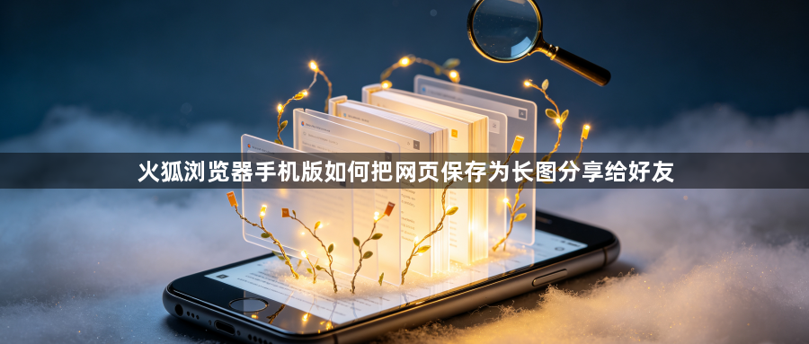 火狐浏览器手机版如何把网页保存为长图分享给好友1