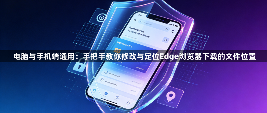 电脑与手机端通用：手把手教你修改与定位Edge浏览器下载的文件位置1