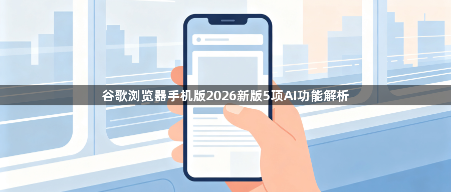 谷歌浏览器手机版2026新版5项AI功能解析1
