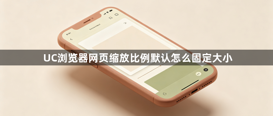 UC浏览器网页缩放比例默认怎么固定大小1