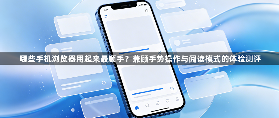 哪些手机浏览器用起来最顺手？兼顾手势操作与阅读模式的体验测评1