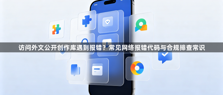 访问外文公开创作库遇到报错?常见网络报错代码与合规排查常识1