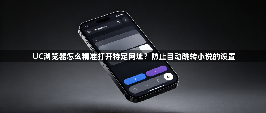 UC浏览器怎么精准打开特定网址？防止自动跳转小说的设置1