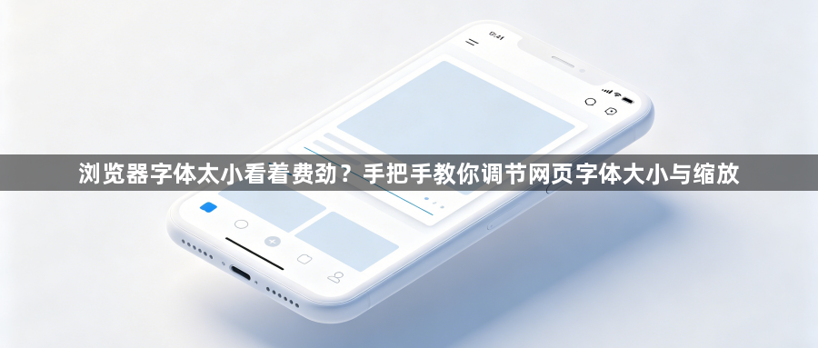 浏览器字体太小看着费劲？手把手教你调节网页字体大小与缩放1