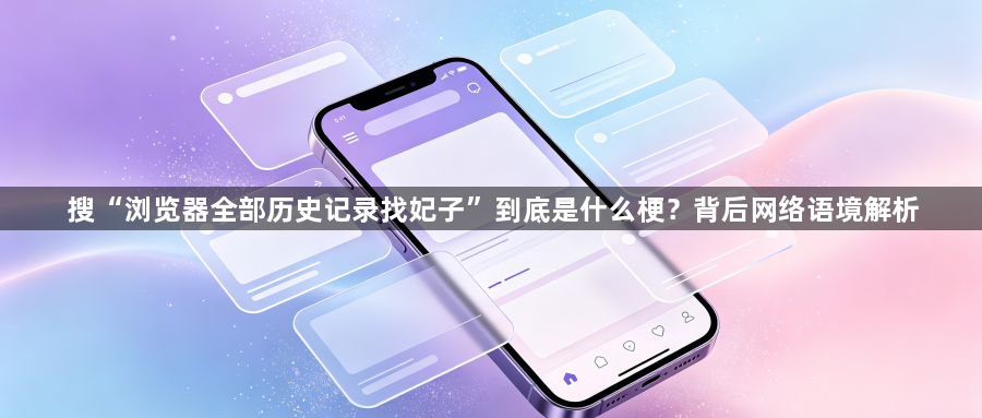 搜“浏览器全部历史记录找妃子”到底是什么梗？背后网络语境解析1