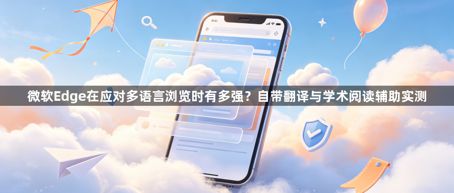 微软Edge在应对多语言浏览时有多强？自带翻译与学术阅读辅助实测1