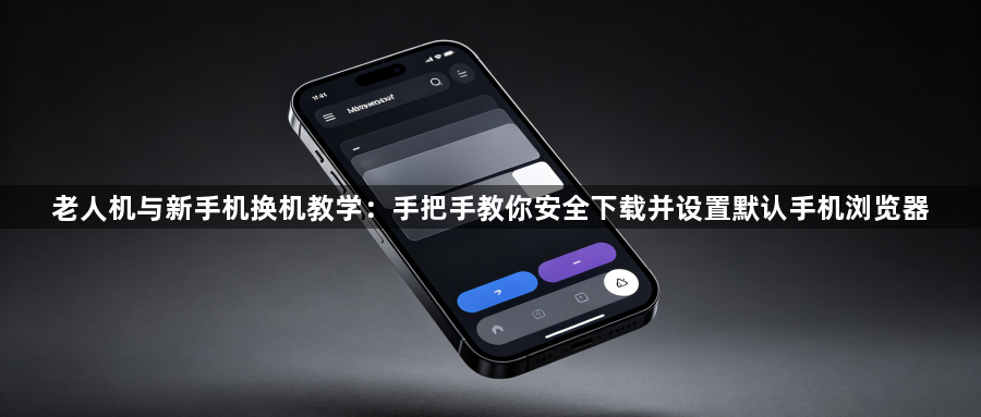老人机与新手机换机教学：手把手教你安全下载并设置默认手机浏览器1