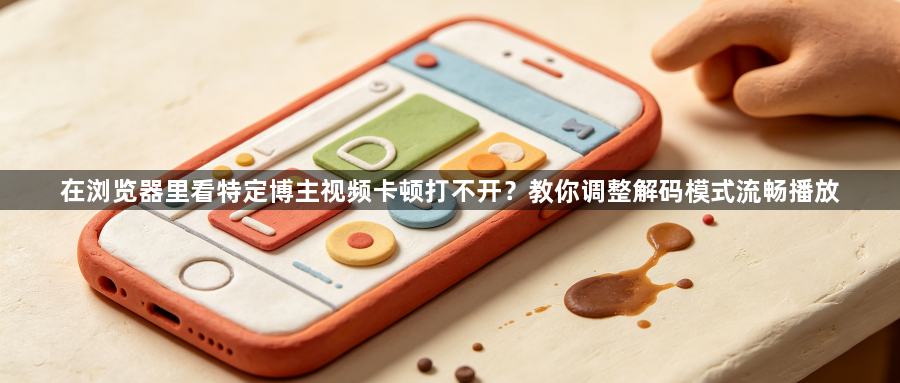 在浏览器里看特定博主视频卡顿打不开?教你调整解码模式流畅播放1