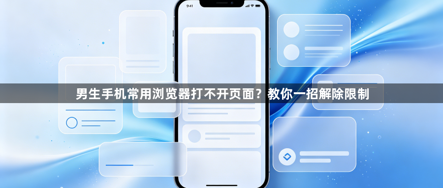 男生手机常用浏览器打不开页面？教你一招解除限制1