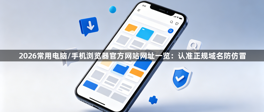 2026常用电脑/手机浏览器官方网站网址一览：认准正规域名防仿冒1